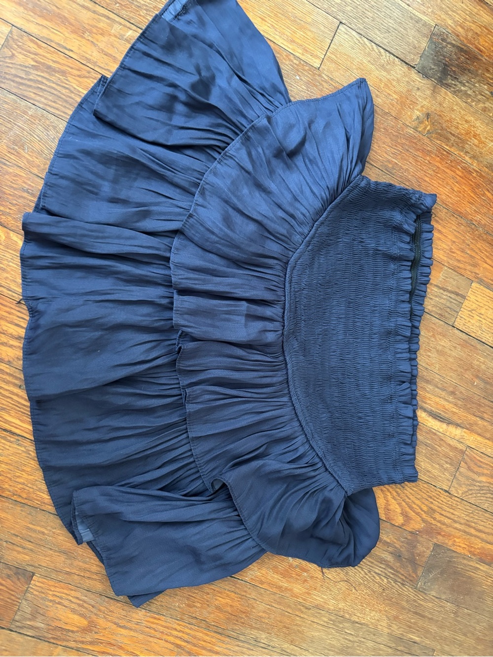 fab'rik Navy Smocked Skort